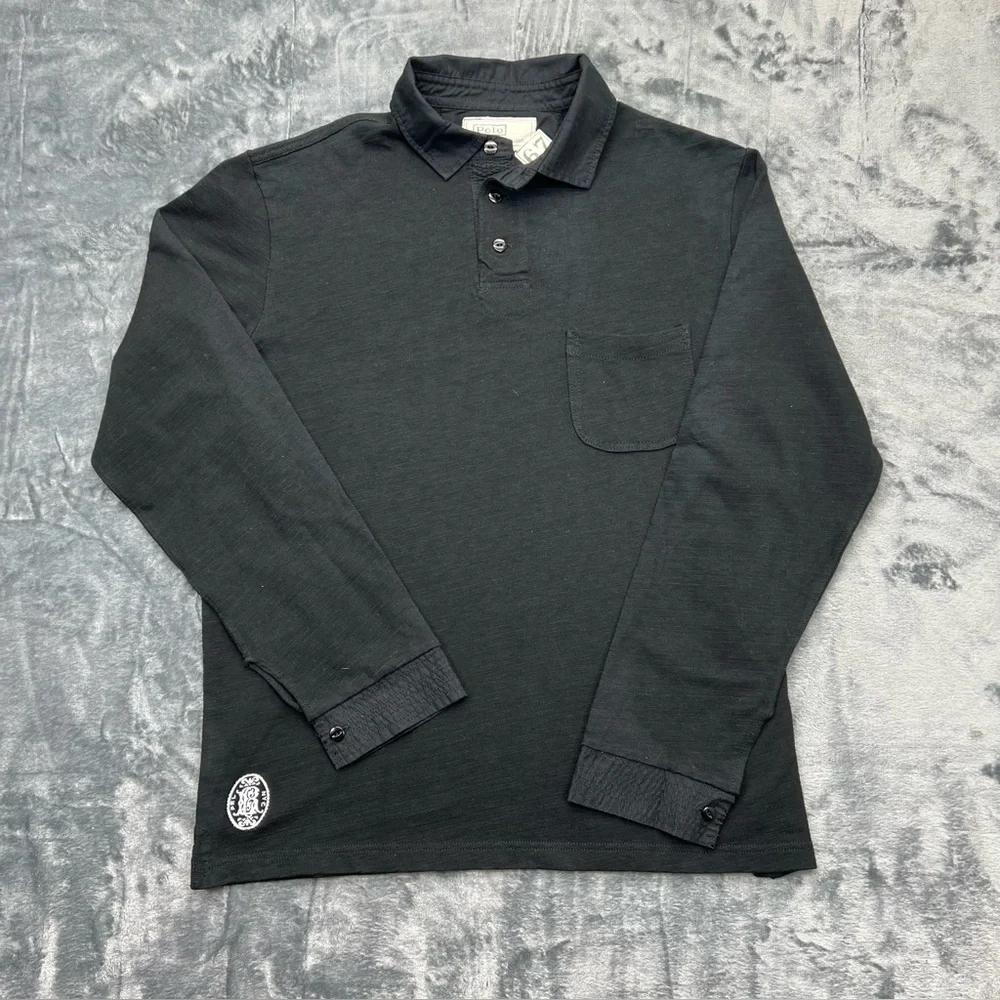Vintage Polo By Ralph Laurel 67 100% Cotton Long Sleeve Shirt Men’s‎ L Black EUC